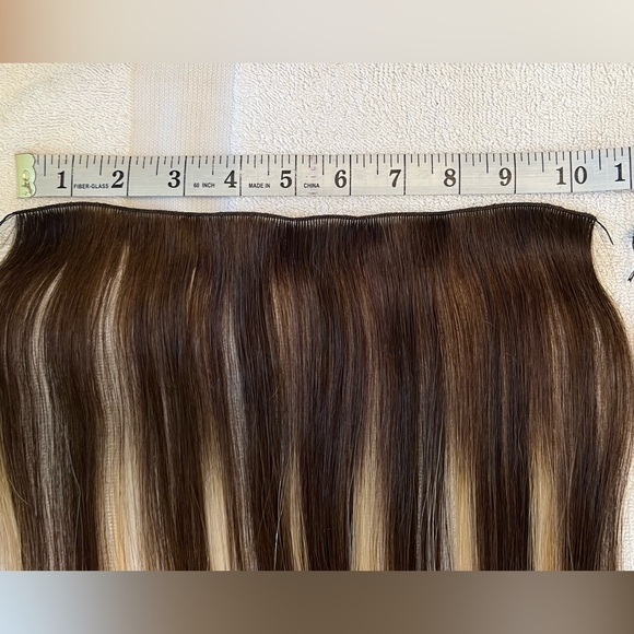 NEW Halocouture Hand Tied Weft Extensions 20” Balayage Color B4/27 Human Hair - Picture 6 of 9